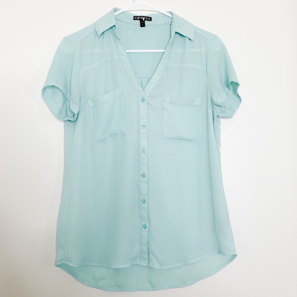 Mint Green Express Portofino Blouse SOLD